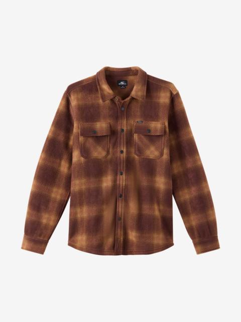 O'Neill Glacier Plaid Superfleece Long Sleeve Shirt