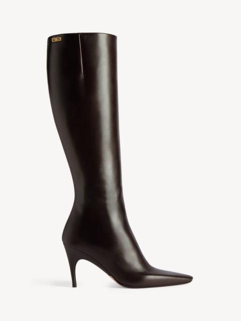 BALENCIAGA Women's Duchesse Boot in Dark Brown