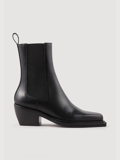 Sandro LEATHER ANKLE BOOTS