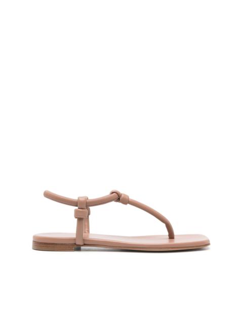 Gianvito Rossi leather flip-flops