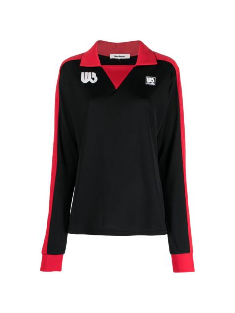 WALES BONNER Home Jersey long-sleeve polo top