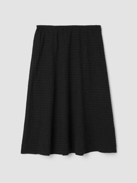 EILEEN FISHER Organic Cotton Voile Box Skirt
