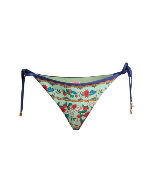 FARM RIO Women's Fruit Beauty Triangle Bikini Bottom - Faded Green