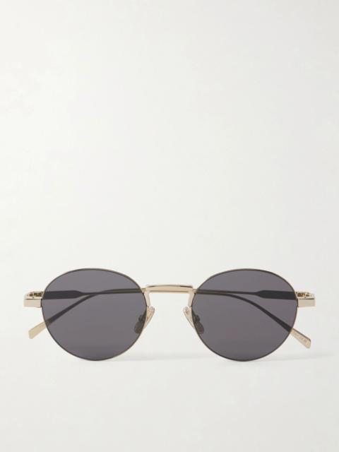 CELINE Oro round-frame gold-tone sunglasses Gold