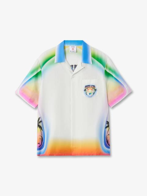 Multicolour Airspray Short Sleeve Silk Shirt | Casablanca Paris