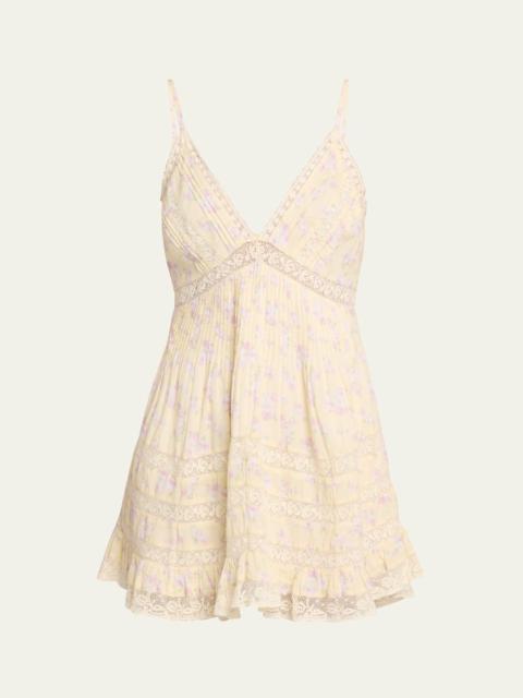 LoveShackFancy Alonna Floral Mini Dress