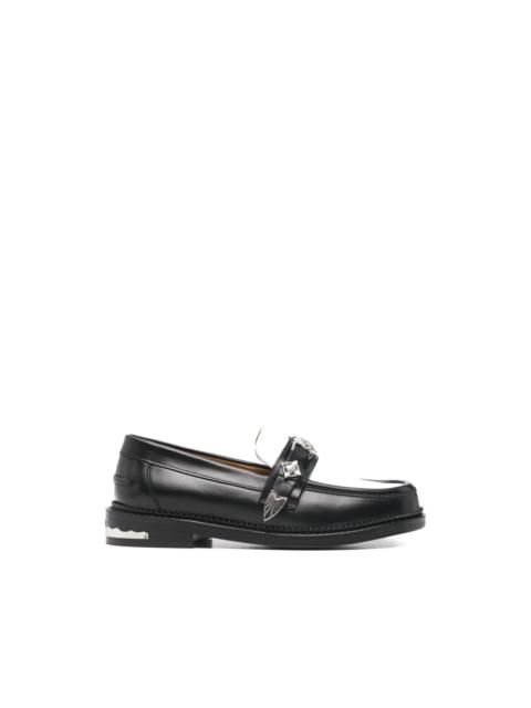 TOGA PULLA hardware-embellished colour-block loafers