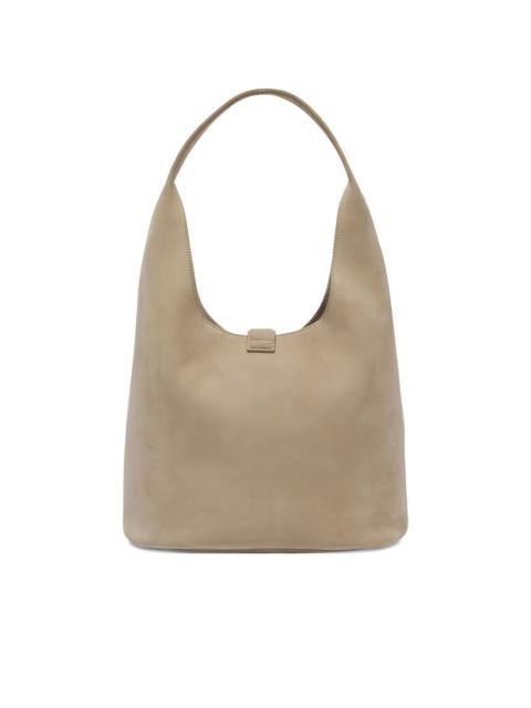 SIMKHAI Khai suede curved-handle shoulder bag