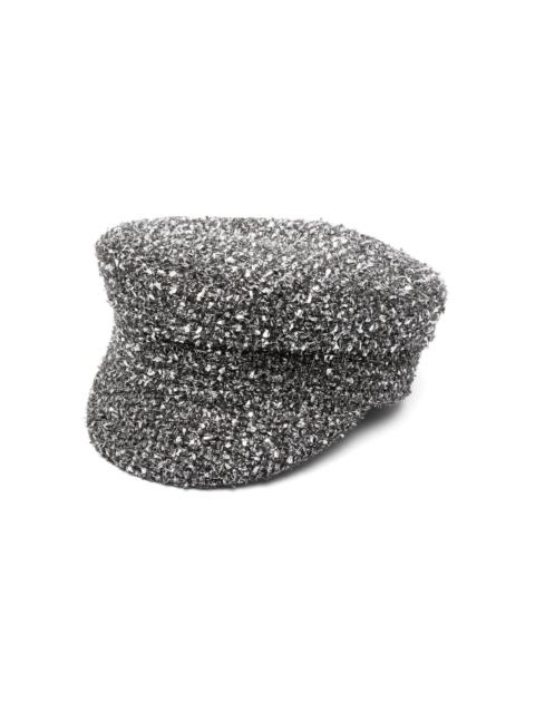 RUSLAN BAGINSKIY tweed baker boy hat