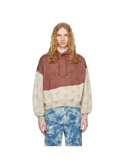 ECKHAUS LATTA Red & Beige Mars Hoodie