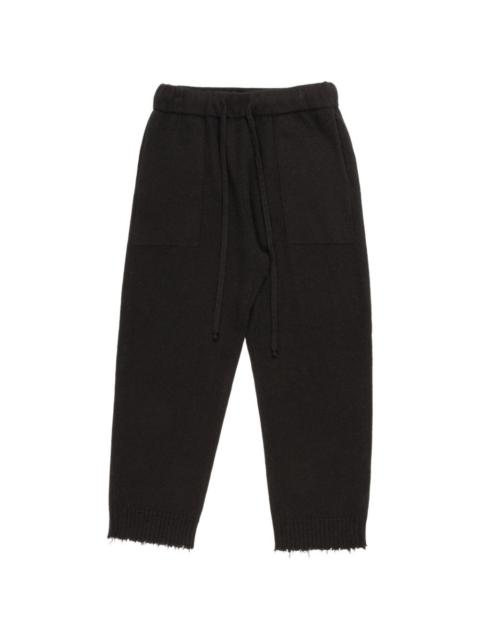 UMA WANG raw-hem track pants