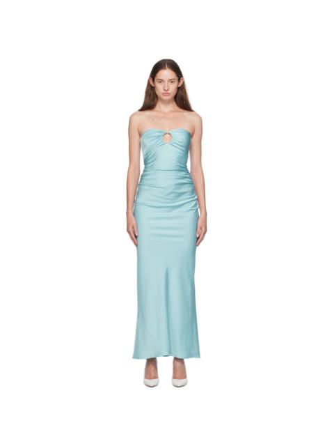 BEC + BRIDGE Blue Emilia Strapless Maxi Dress