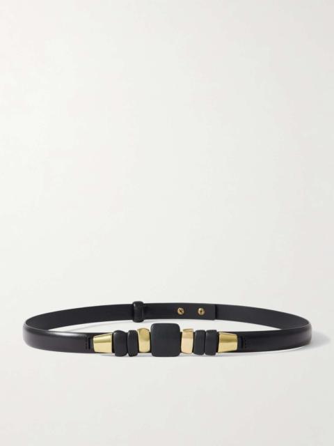 Isabel Marant Raissa embellished leather belt Black