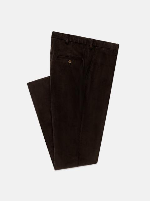 J. PRESS MADE-IN-USA BROWN WIDE WALE CORDUROY PANT