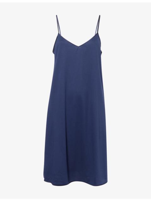 HANRO V-Neck Shoulder-Straps Cotton-Jersey Nightdress