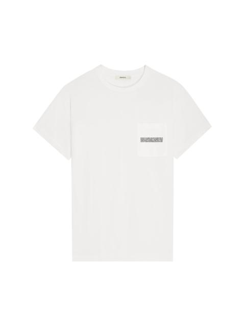 PANGAIA Mens 365 Lightweight Pocket T-Shirt - Off-White