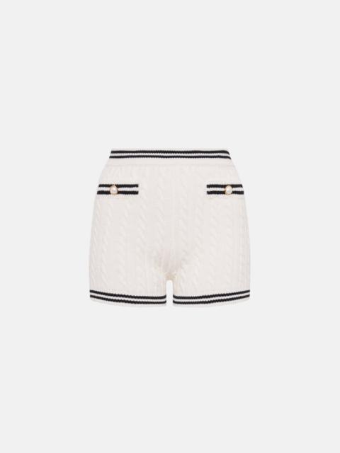 COTTON BLEND KNITTED SHORTS