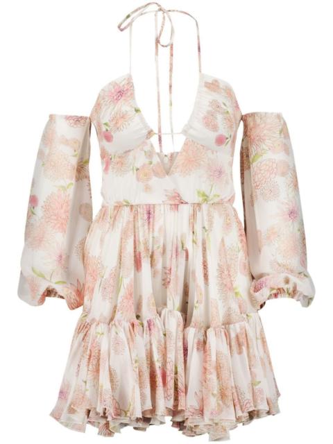 GIAMBATTISTA VALLI floral-print ruffled dress