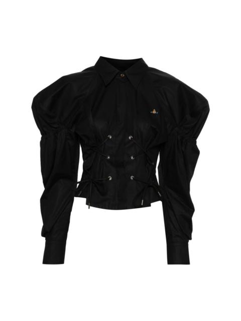Vivienne Westwood LS Gexy lace-up shirt