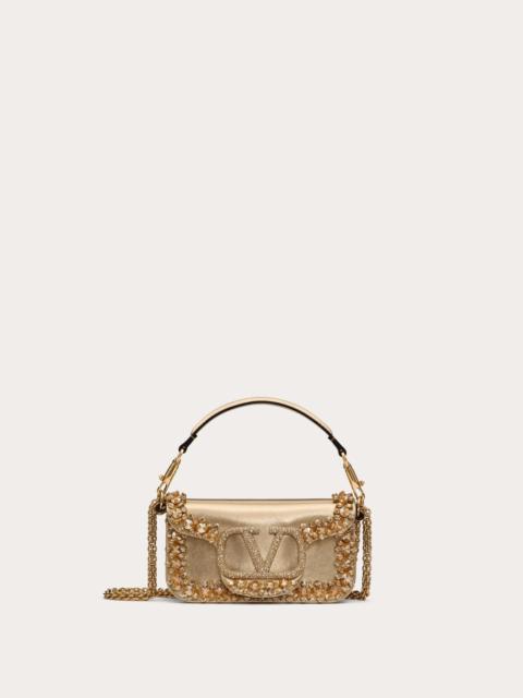 VALENTINO GARAVANI VALENTINO GARAVANI LOCÒ SMALL EMBROIDERED SHOULDER BAG