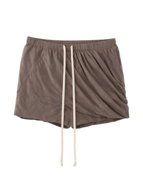 Rick Owens DRKSHDW Buds draped-detail shorts