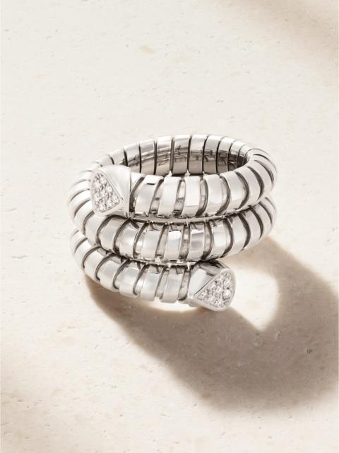 Marina B Trisola 18-karat White Gold Diamond Ring