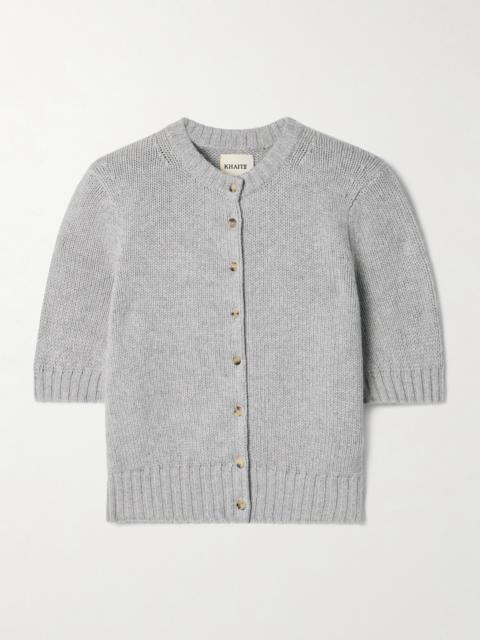 KHAITE Nora Cropped Cashmere Cardigan