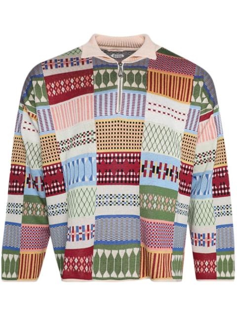 BODE Sampler geometric-print polo jumper