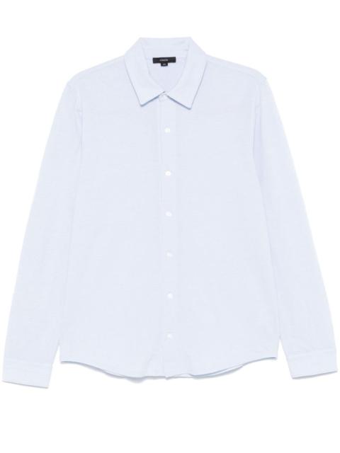 Vince piqué-weave cotton shirt