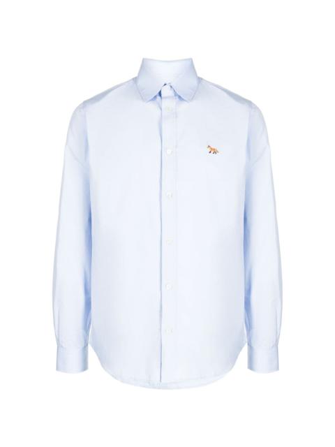 embroidered-Fox cotton shirt