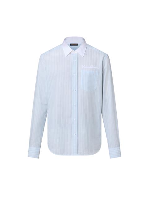 Louis Vuitton Long-Sleeved Cotton And Cashmere Shirt