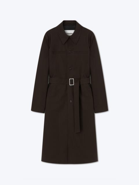 Nanushka KILAN - Water-repellent wool coat - Dark brown