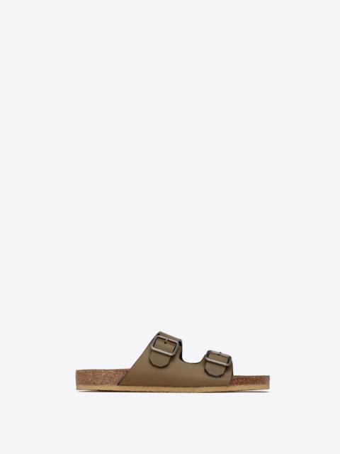 jimmy flat sandals in smooth leather