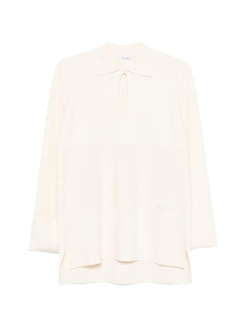 Max Mara long-sleeve polo top
