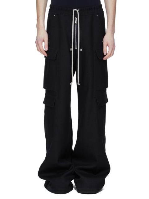 Rick Owens Black Concordians Cargobelas Cargo Pants