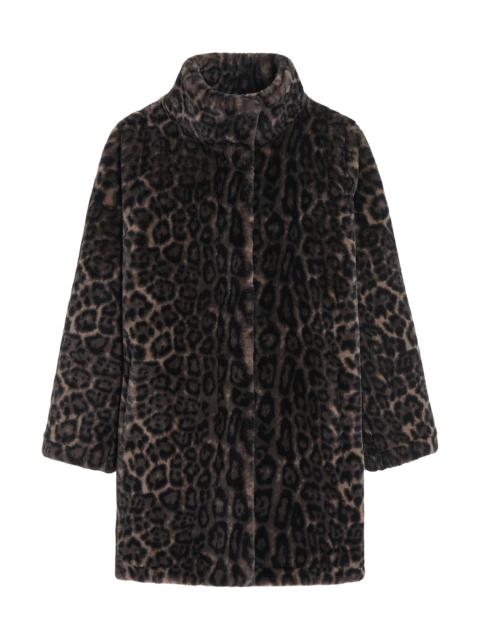 APPARIS Women's Blair Leopard Faux Fur Coat - Dark Leopard