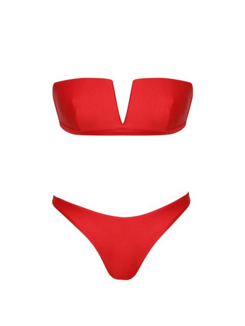 Zimmermann EVERLEY V WIRE BANDEAU BIKINI