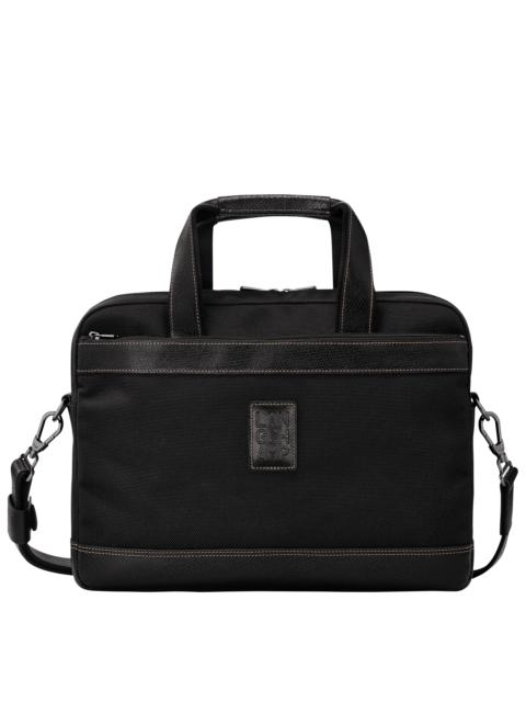 Longchamp Boxford S Briefcase Black - Canvas
