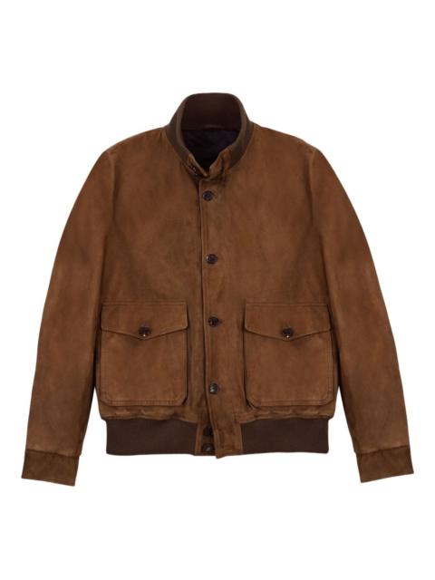 SLOWEAR suede bomber jacket