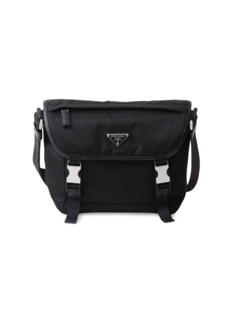 Prada Men's Re-Nylon and Saffiano Leather Shoulder Bag - Black