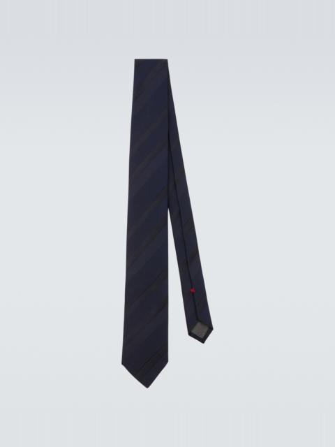 Brunello Cucinelli Striped silk jacquard tie