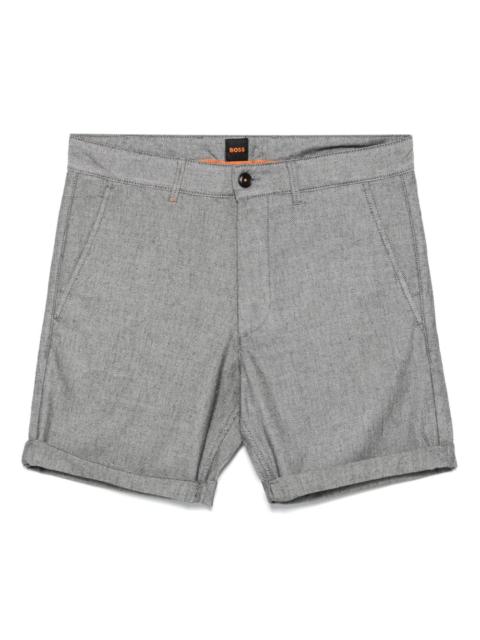 BOSS mélange-effect chino shorts