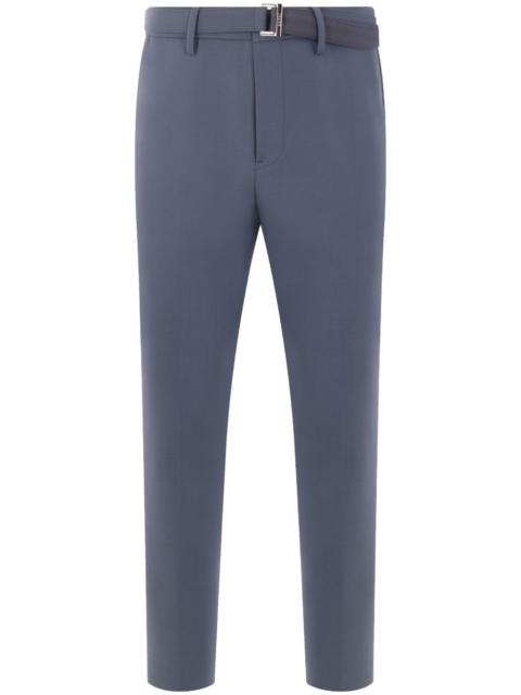 sacai belted trousers
