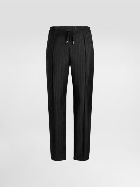 Dolce & Gabbana Tailored pinstripe jogging trousers