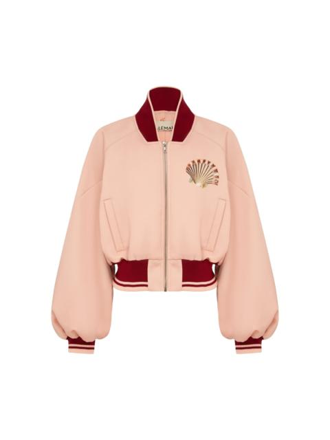 ALÉMAIS Opal Rose Bomber Jacket