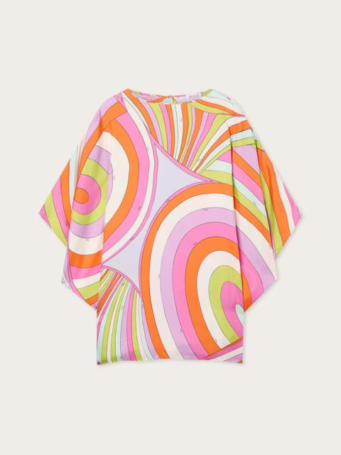 PUCCI IRIDE PRINT SILK KAFTAN
