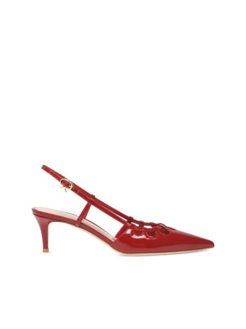 Gianvito Rossi 55mm Eloise cut-out heeled pumps