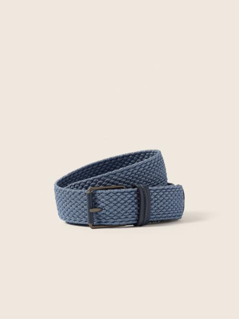 ZEGNA BLUE RAYON BELT