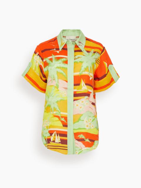 ALÉMAIS Palm Island Shirt in Multi