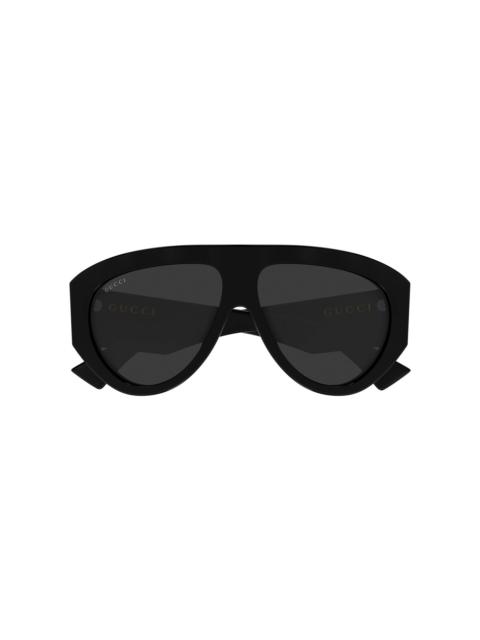 GUCCI Aviator-Frame Acetate Sunglasses grey